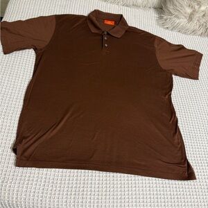 NWOT Jim Thompson Brown Polo Shirt Size XL